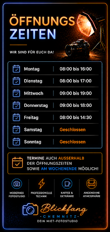 Blickfang Chemnitz | Miet- Fotostudio