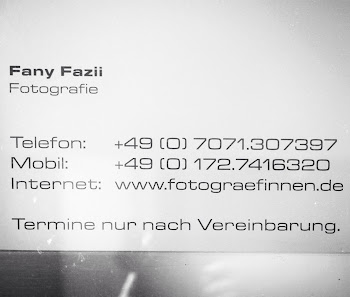 Die Fotogräfinnen Fany Fazii (Termine nach Vereinbarung)